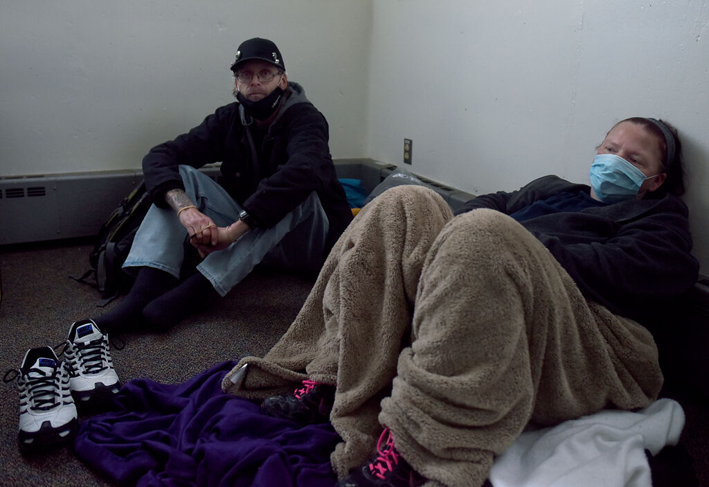 Andrew Broshdahl, left, and Susan Carr